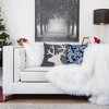Acoinel Christmas Reindeer Velvet Accent Pillow for Holiday - 3 of 4