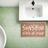 Stupell Industries Tan Sunshine On My Mind Printed Plush Bathroom Floor Mat, design by Lettered and Lined - 3 of 4