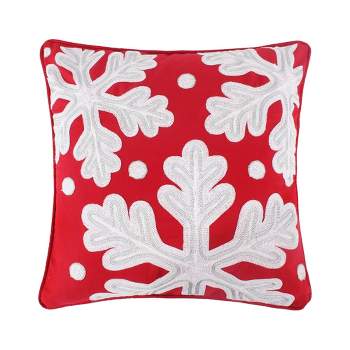 All is Bright Snowflake Pillow 18X18  - Levtex Home