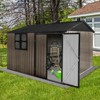 NicBex 10 X 8FT Metal Outdoor Storage Shed with Lockable Doors and Air Vents for Backyard,Garden,Patio - 4 of 4