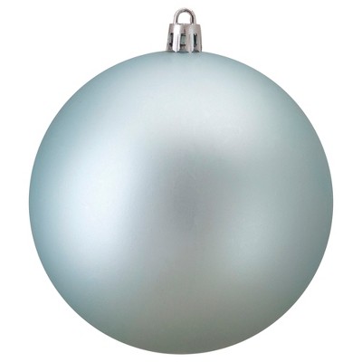 Northlight Matte Mermaid Blue Shatterproof Christmas Ball Ornament 4" (100mm)