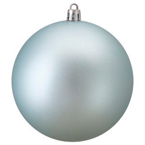 Northlight 4" Matte Mermaid Blue Shatterproof Christmas Ball Ornament (100mm) - 1 of 3