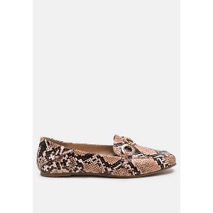 Wibele Croc Textured Metal Show Detail Women Loafers - 1 of 4