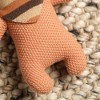 Ruvalino Baby and Toddler Learning Toys Handmade Cotton Baby Bunny Plush Toy for Comfort and Playtime, Peach, 16"*10"*1" - 3 of 4