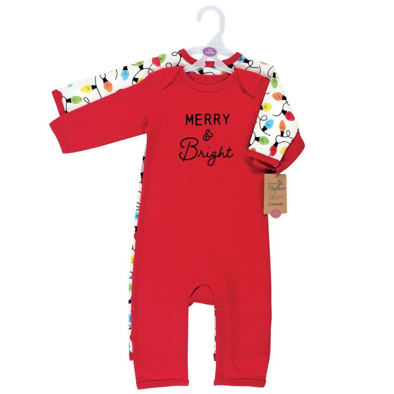 Touched by Nature Baby Unisex Holiday Pajamas, Baby Merry and Bright, 3 of 5