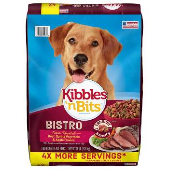 Kibbles 'n Bits Bistro Beef, Spring Vegetable & Apple Flavors Adult Complete & Balanced Dry Dog Food - 16 lbs
