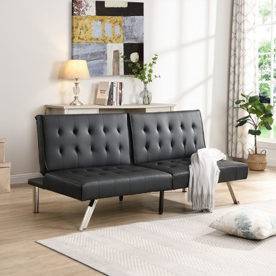 VYNXARIA WOOD FRAME, STAINLESS LEG, FUTON, SOFA BED
