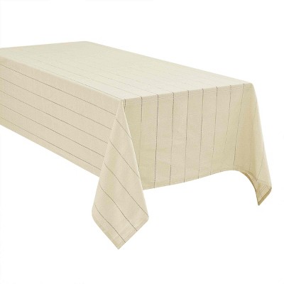 Izod Chadwick Linen Gold Lurex 60" x 102" Tablecloth