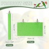 Unique Bargains Bird Perch Stand Wooden Parrot Perch Stand Toy Paw Grinding Stick Bird Cage Accessories 4 Pcs - 2 of 4