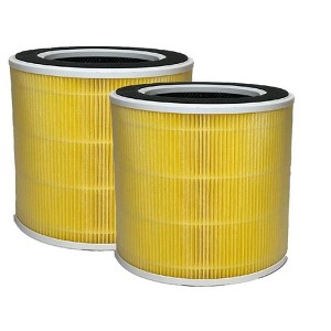 Nispira 4-in-1 True HEPA Activated Carbon Replacement Filter For RENPHO RP-AP089 Air purifier RP-AP089W / RP-AP089B Part RP-AP089-F1, 2 Packs - 1 of 4