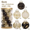 25 Pcs Christmas Ball Ornaments, 2.36 Inch Clear Sliver Christmas Tree Decorations - 2 of 4
