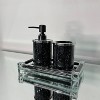 JANSNO Exquisite 3 Piece Soap Dispenser and Toothbrush Holder with Tray - 3 of 4