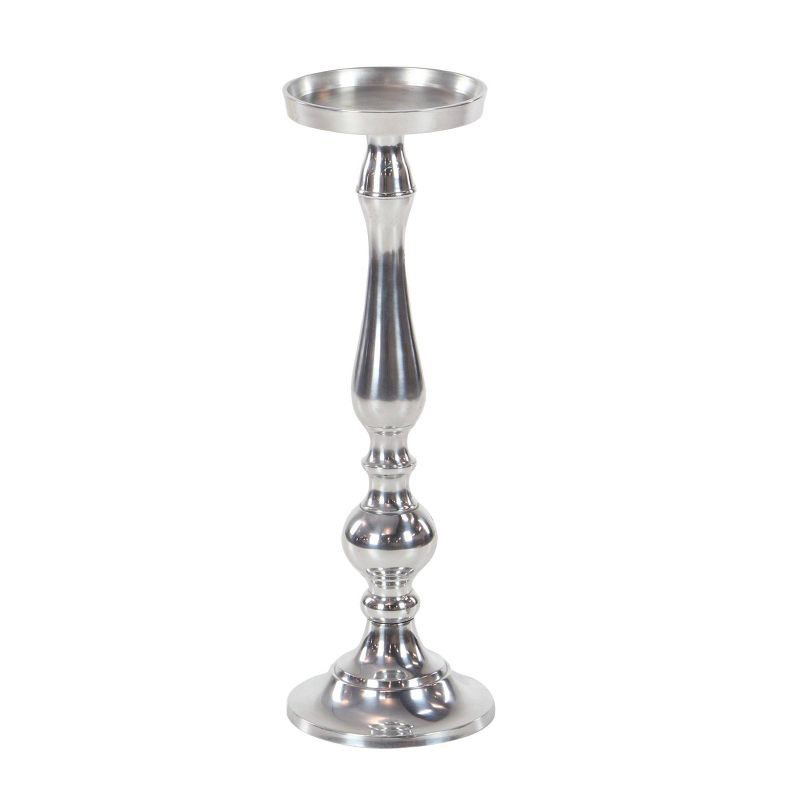 Set of 3 Classic Aluminum Design Pillar Candle Holders - Olivia &#38; May, 5 of 9