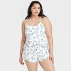 Women's Cloud Knit Tank Top and Shorts Pajama Set - Auden™ - 4 of 4