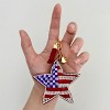Wrapables Crystal Bling Key Chain Keyring with Tassel Car Purse Handbag Pendant, US Star - 3 of 4