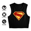Women's Superman 2025 New Logo Sleeveless Crop Top Tank - 4 of 4