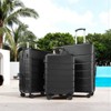 FURNIinspire Luggage 3packs Luggage Set, 20-28 Inch Luggage Expandable Hardside Suitcase, Abs Durable Lightweight Travel Luggage With TSA Lock, Black - 2 of 4