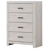 NicBex Modern Tall 4-Drawer Dresser, Classic Chest with Spacious Drawers, Pull Handles & Wide Top Surface, Bedroom Storage Cabinet - 3 of 4