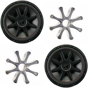 Kicker (2) CompVR 15-Inch (38cm) Subwoofer, DVC, 2-Ohm, w/ GR150 Grills - 1 of 4