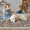 Hallway Runner Rug, Low Pile Washable Vintage Oriental Floral Carpet with Rubber Backing for Entryway, Bedroom, Hall, Kitchen - 4 of 4