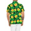 HAPPY BAY Men's Hawaiian Short Sleeve Button Down Shirt Floral Shirt Men Casual Vacation Summer Party Caribbean Shirts for Men Funny - 2 of 4