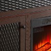 Sapphtopaz TV Stand Embossed Pattern Up to 65" TVs Storage Cabinet with Sliding Door Entryway Table with Open Storage Space for Living Room - 4 of 4