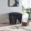 Meridian Furniture,Altair Velour Fur Fabric Bench - 2 of 4