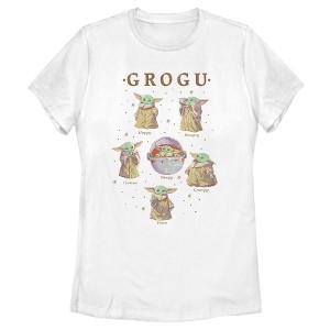 Women's Star Wars The Mandalorian The Child Mood Guidebook T-Shirt - 1 of 4