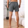 INSPIRE CHIC Men's Comfortable Breathable Cotton Mid-Waisted Striped Boxer Shorts - 3 of 4