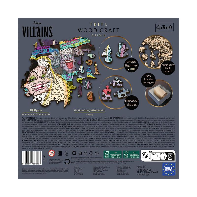 Trefl Disney Villains Woodcraft Jigsaw Puzzle - 505pc: Fantasy Theme, Irregular Shapes, Eco-Friendly Packaging, 5 of 8