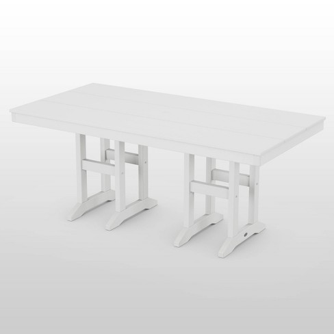 Threshold farmhouse sales table white