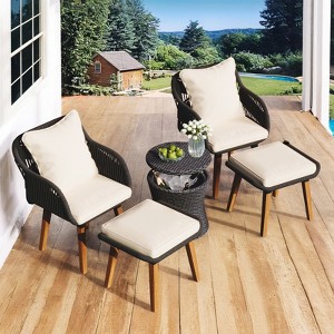 Zevemomo 5-piece patio furniture chair set - 1 of 4