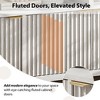 65.8 Inch Fluted Sideboard Buffet Cabinet with 4 Doors, Morden Kitchen Storage Cabinet for Dining Room, Living Room, Entryway - 4 of 4