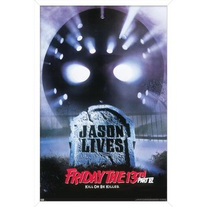 Trends International Friday The 13th Part VI: Jason Lives - One Sheet Framed Wall Poster Prints - 1 of 4