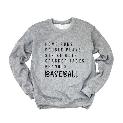 Simply Sage Market Women's Graphic Sweatshirt Baseball Words