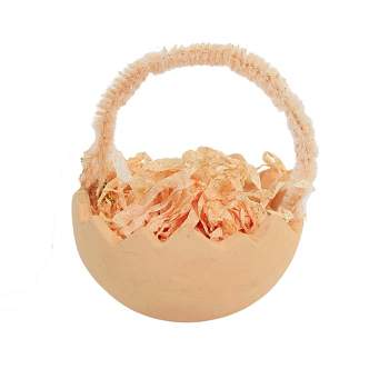 2.75 In Cracked Egg Ornament Easter Nested Grass Tree Ornaments