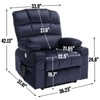 NicBex Chenille Lift Recliner Chair for Elderly,Massage Chairs with 8-Point Vibration Massage and Heating,Cozy Reclining Chairs for Living Room - 3 of 4