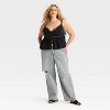 Women's Lace Trim Babydoll Flyaway Tank Top - Wild Fable™ - 3 of 3
