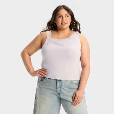 Women's Asymmetrical Hem Tank Top - Wild Fable™