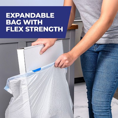 Hefty Ultra Strong Tall Kitchen Drawstring Trash Bags - Clean Burst Scent - 13gal - 50ct