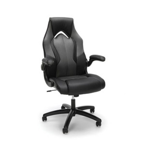 Adjustable Mesh/Leather Gaming/Office Chair with Wheels Gray/Black - OFM