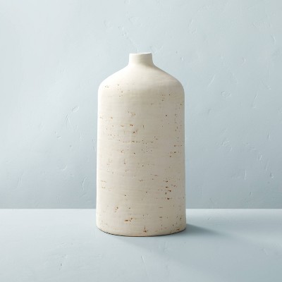 Large Distressed Stoneware Vase