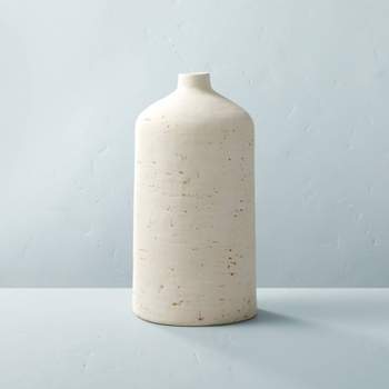12 Distressed Ceramic Vase Natural Cream - Hearth & Hand with Magnolia