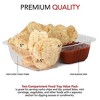 Stock Your Home 12-oz Small Disposable Plastic Nacho Trays (100 Pack) - 2 of 3