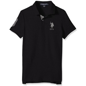 U.S. Polo Assn. Men's Short-Sleeve Polo Shirt with Applique, Casual Summer Slim Fit Polo Shirt with Contrast Color - 1 of 1