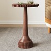 Vynxaria Honey Round Coffee Tables for Compact Living - 2 of 4