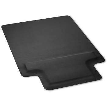 WorkOnIt 36 x 48 Office Desk Chair Floor Mat with Lip for Low Pile Carpet, Clear