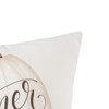 C&F Home 10" x 10" Thanksgiving "Gather And Give Thanks" Pumpkin Printed Small Petite Accent Throw Pillow - 2 of 3