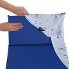 NoJo Disney Frozen Winter Cheer Lavender, Aqua, Green and White Anna, Elsa and Olaf Preschool Nap Pad Sheet - 4 of 4