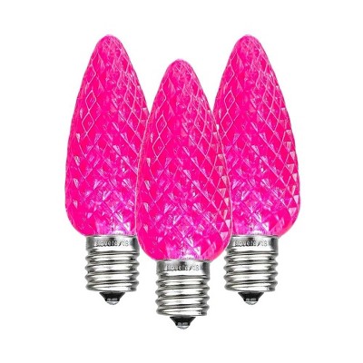 Novelty Lights C9 LED Faceted Christmas Replacement Bulbs Dimmable